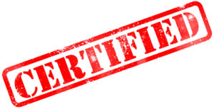 Certified stamp image- Management Standards Certification